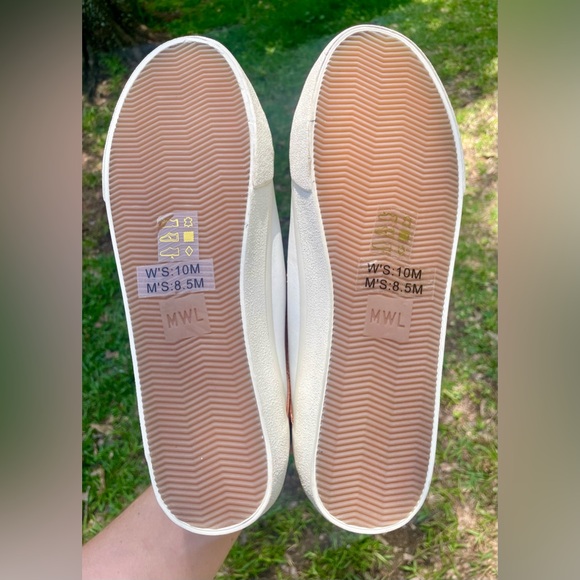 Madewell High Top Sneakers Shoes Women's Size 10 Leather White NWOB NWOT Casual - Picture 7 of 13